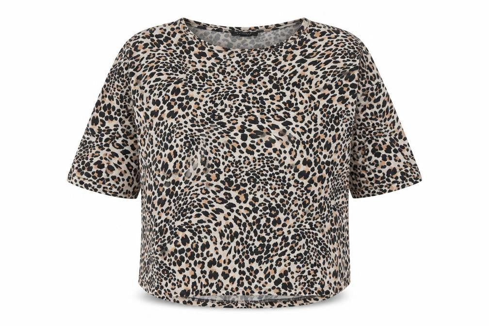 New Look Women's Multicoloured Animal Print Top