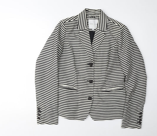 Kew 159 Women's Black Striped Blazer Size 10
