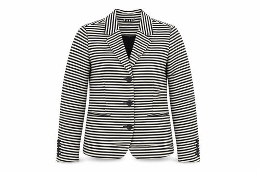 Kew 159 Women's Black Striped Blazer Size 10