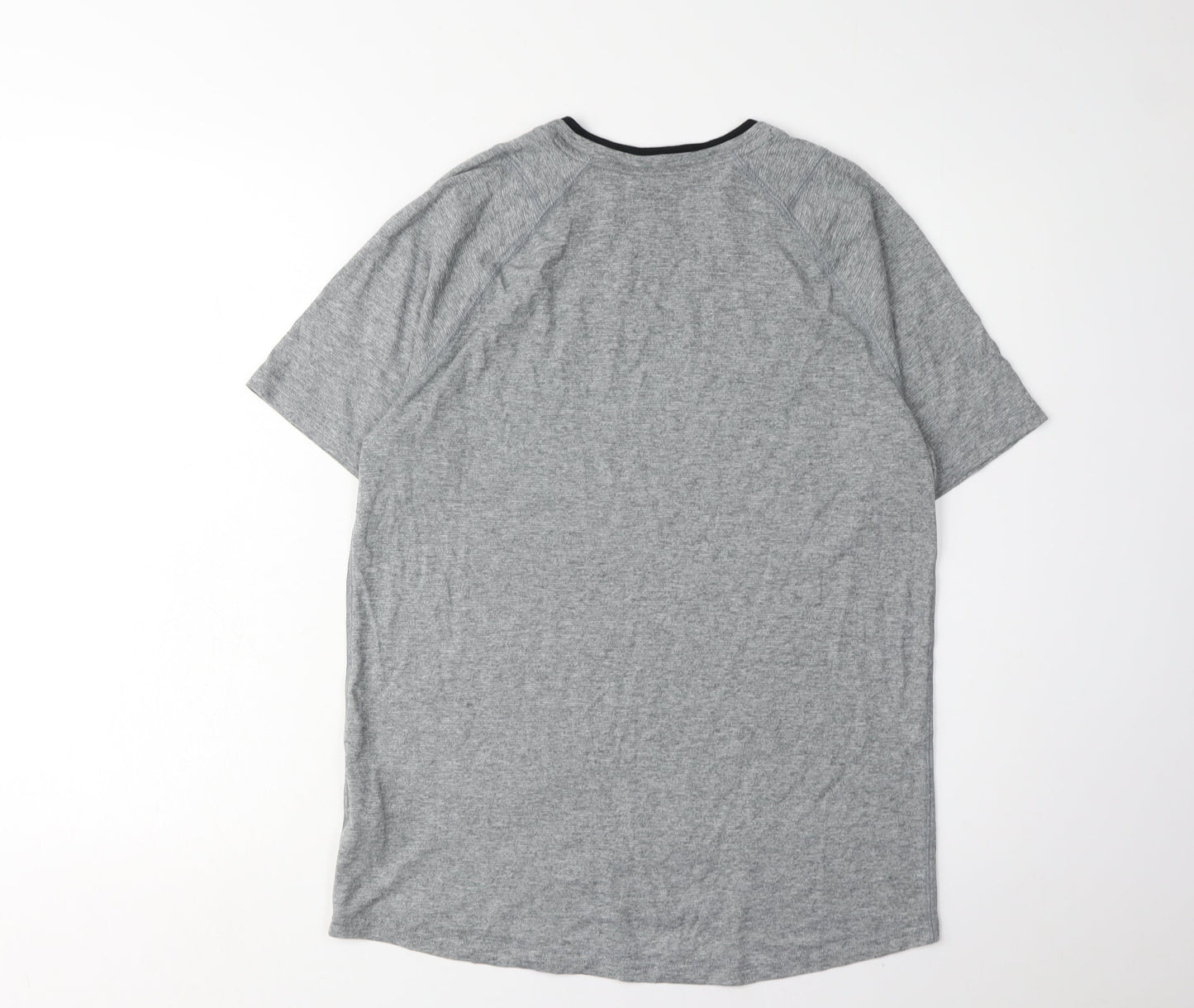 Puma Men's Grey T-Shirt, Size S, Logo Accents, Activewear