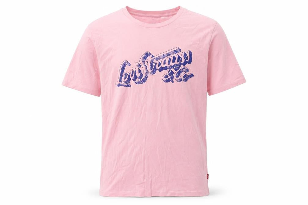 Levi's Men Pink Graphic Print T-Shirt S