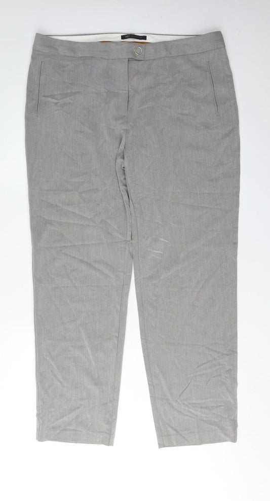 Marks and Spencer Women's Grey Trousers Size 16