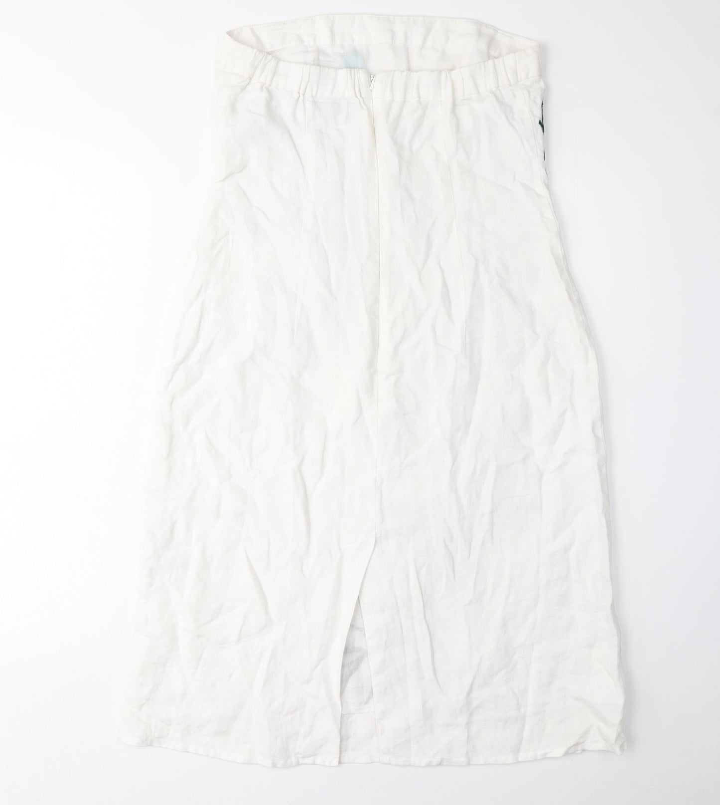 Warehouse Women's Ivory Embroidered Strapless Dress