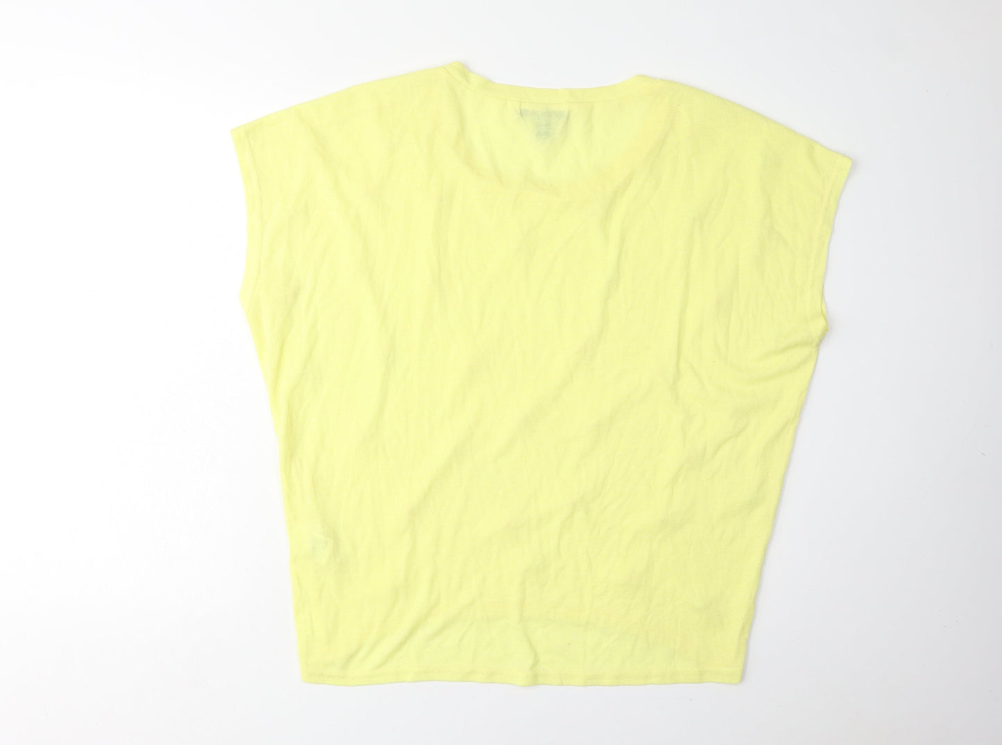 QED London Women's Yellow Beaded Top M/L