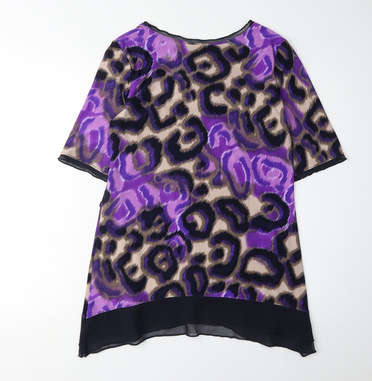 Marks and Spencer Womens Purple Animal Print Tunic Size 12