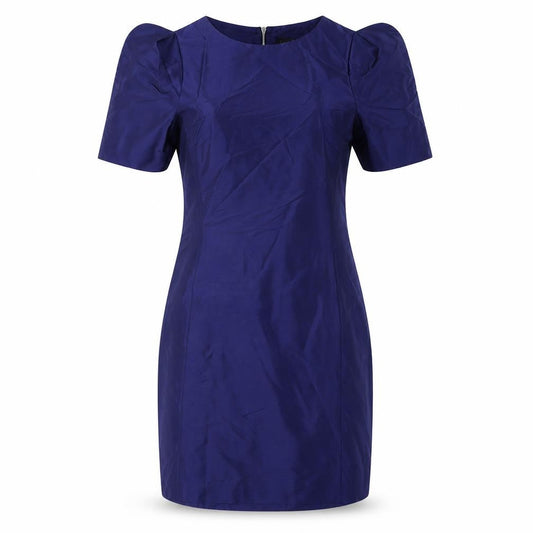 Oasis Women's Blue Silk Sheath Dress, Size 12