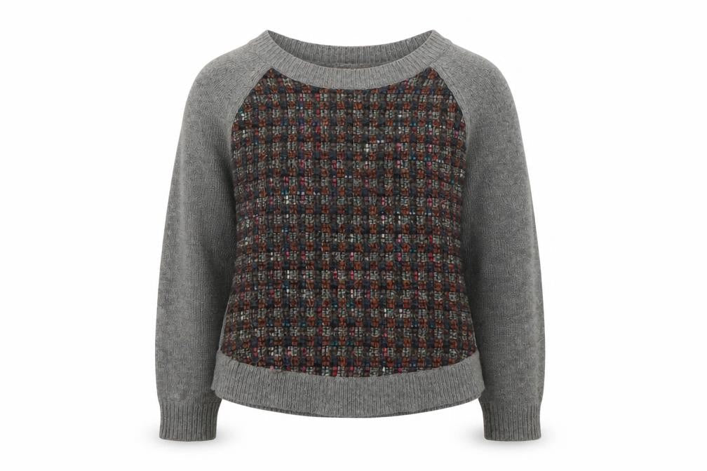 Jigsaw Women's Grey Wool Pullover Jumper, Size S