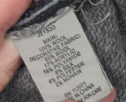 Jigsaw Women's Grey Wool Pullover Jumper, Size S