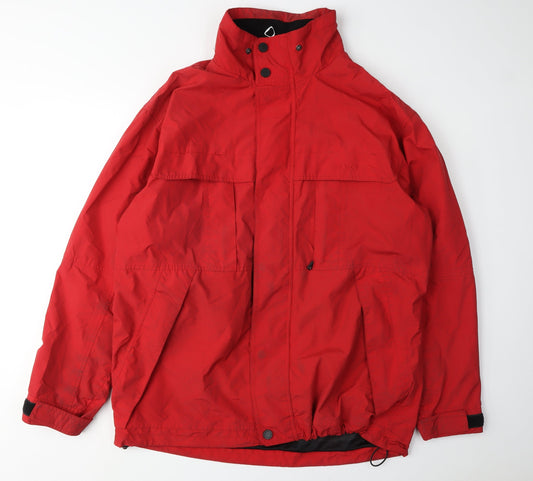 SKAG Men's Red Windbreaker Jacket Size L