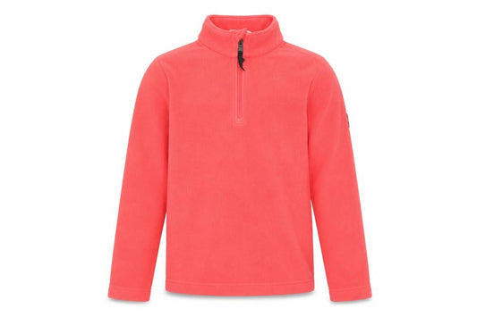 Front view of TOG24 girls’ red 1/4 zip fleece sweatshirt, size 24