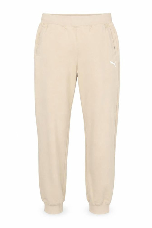 Front view of Puma Men's Beige Jogger Trousers S