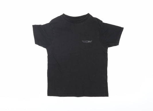 McKenzie Boys Black T-Shirt 8-10 Years Casual Crew Neck