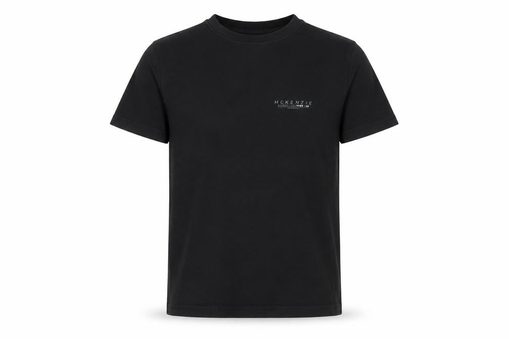 McKenzie Boys Black T-Shirt 8-10 Years Casual Crew Neck