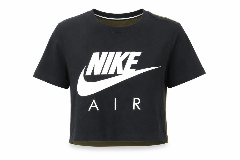 Nike Women's Black Cropped T-Shirt XS