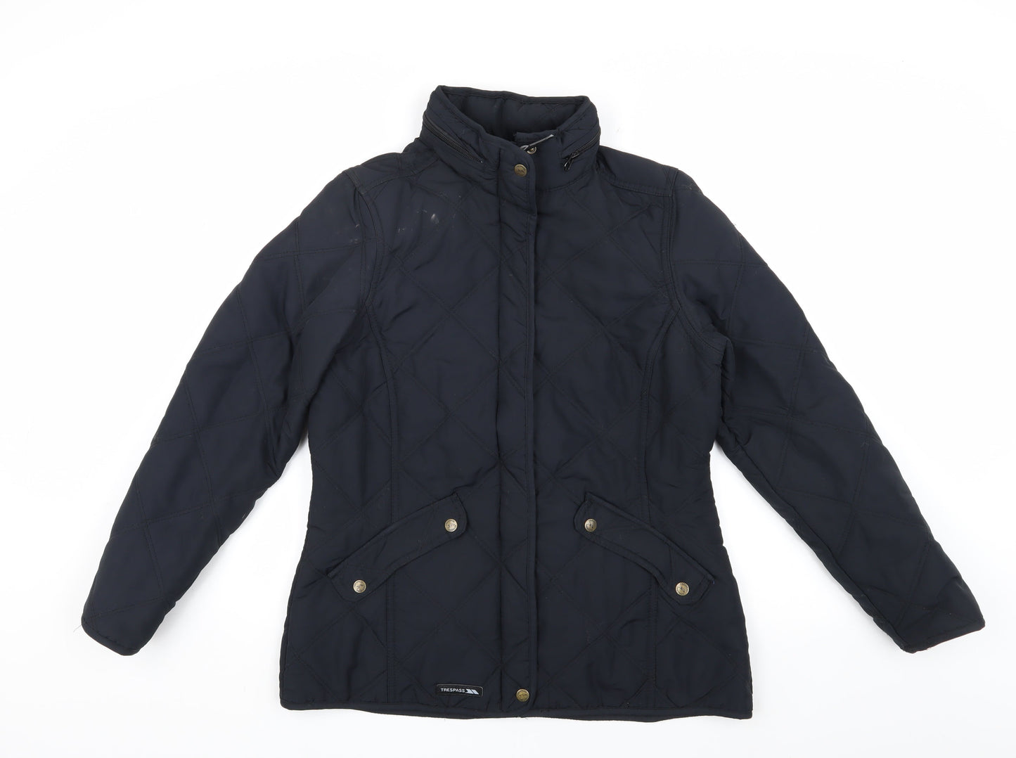 Trespass Unisex Black Quilted Jacket M Casual