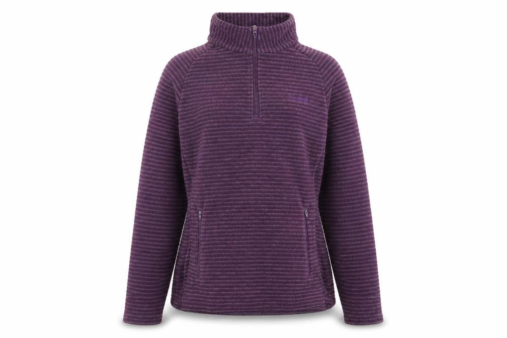 Regatta Women's Purple Striped Pullover Sweatshirt Size 10