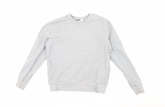 Fila Women's Grey Sweatshirt, Size S, Casual Pullover