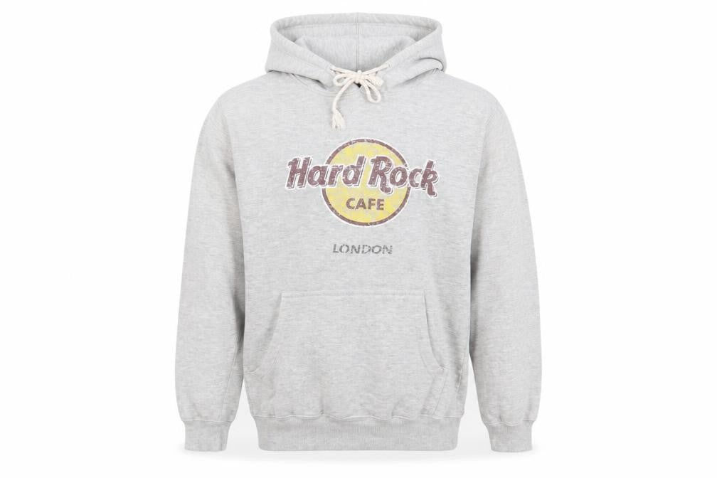 Hard Rock Cafe Grey Pullover Hoodie M Unisex