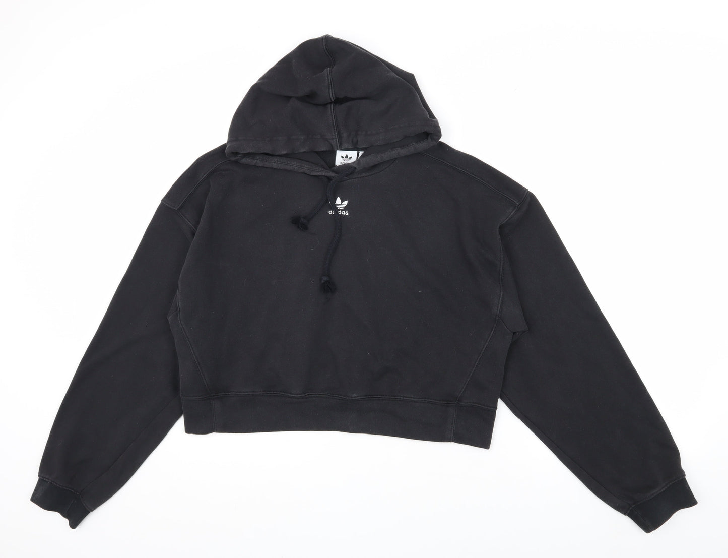 Adidas Women's Black Pullover Hoodie Size 8 Casual Wear