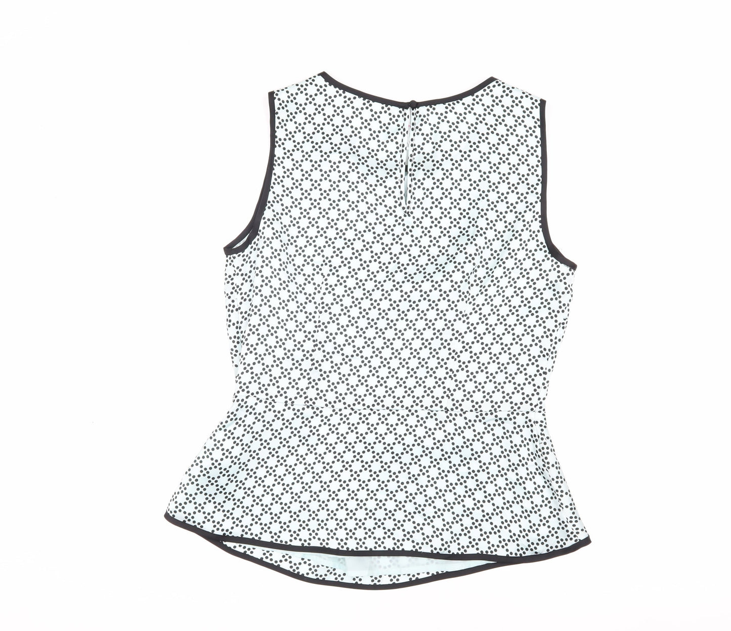 Jasper Conran Women's Polka Dot Peplum Blouse Size 12