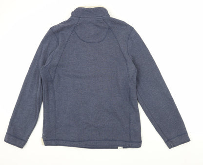Weird Fish Men's Blue 1/4 Zip Sweatshirt S