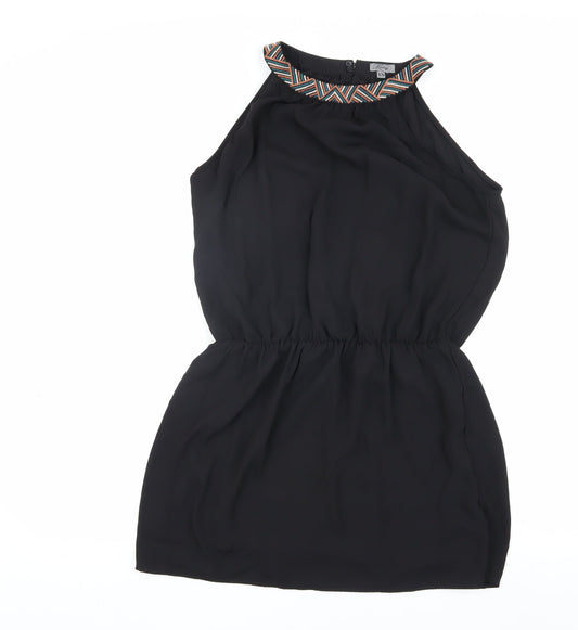 Preloved Firetrap Women's XS Black Halter Blouse - Front