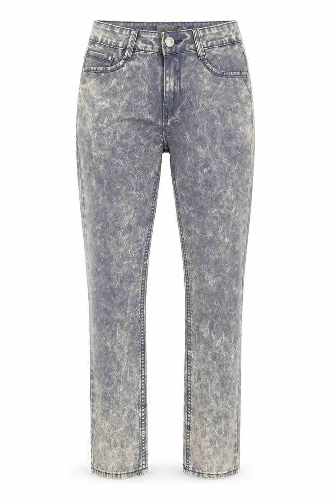 My Christy Women's Acid Wash Straight Jeans Blue