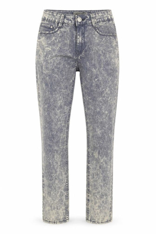 My Christy Women's Acid Wash Straight Jeans Blue