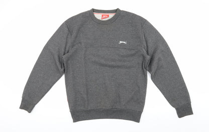 Slazenger Men's Grey Pullover Sweatshirt - Size S