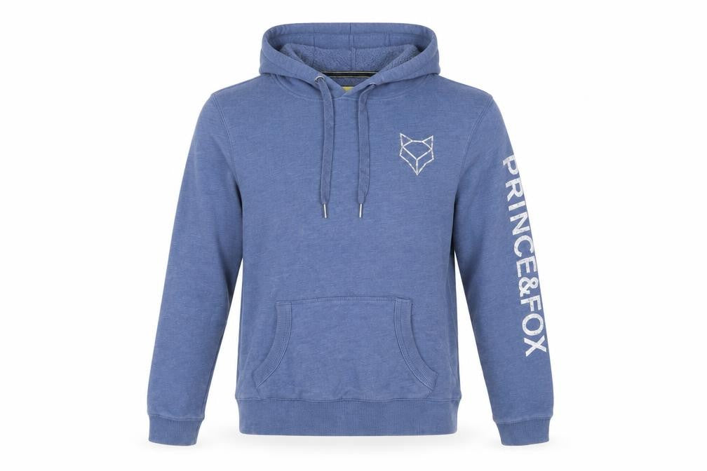Prince & Fox Men's Blue Hoodie M Pullover Logo