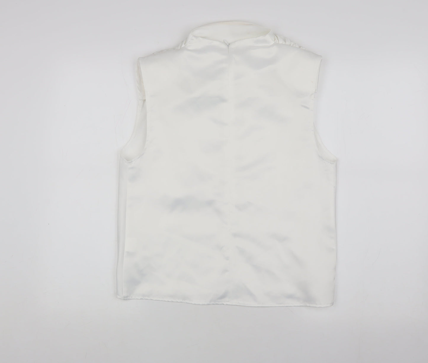 Missguided Women's White Sleeveless Top UK 8