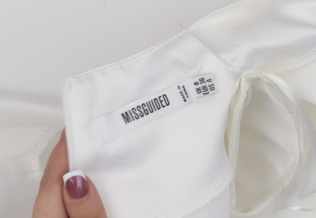 Missguided Women's White Sleeveless Top UK 8