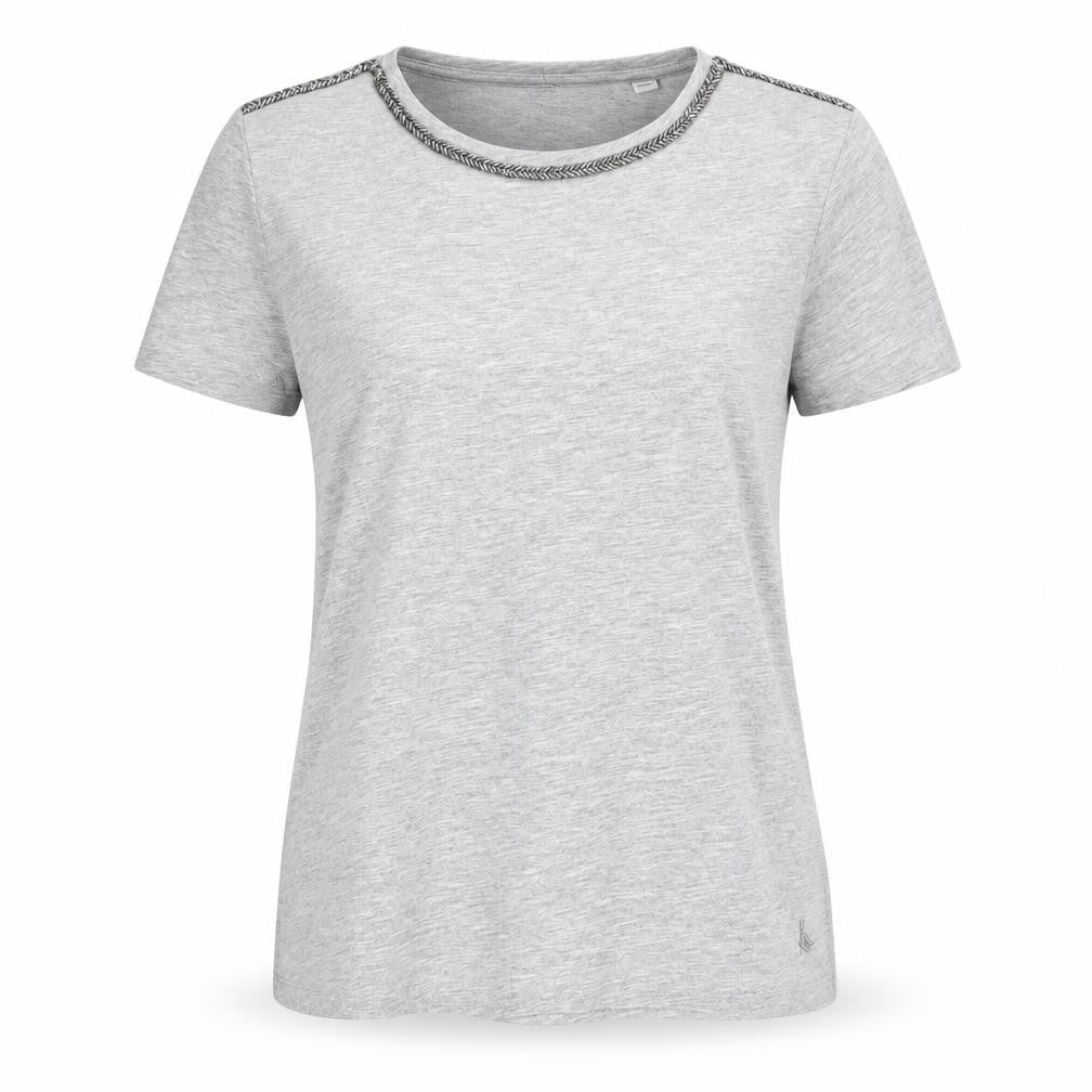 Jack Wills Women's Grey Short Sleeve T-Shirt Size 10