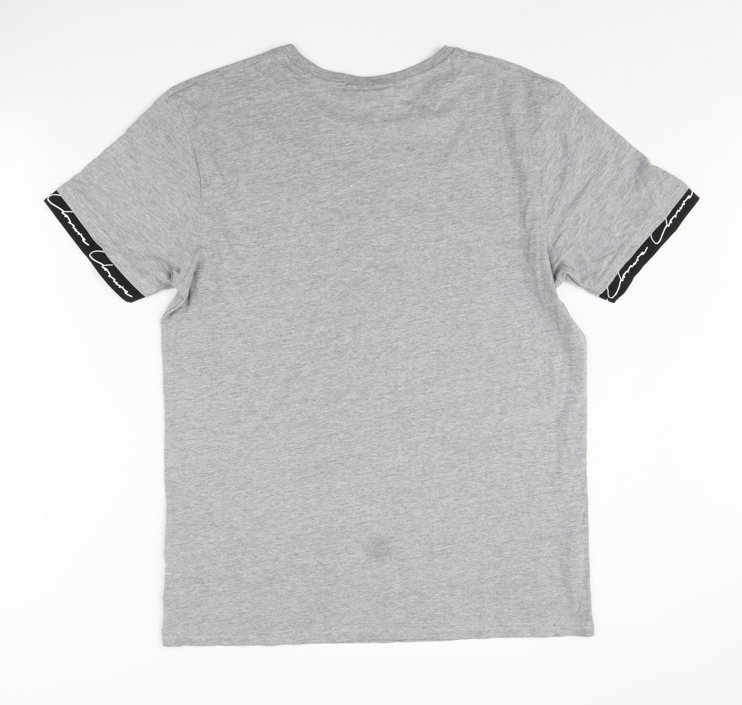Closure London Men's Grey Short Sleeve Graphic T-Shirt L