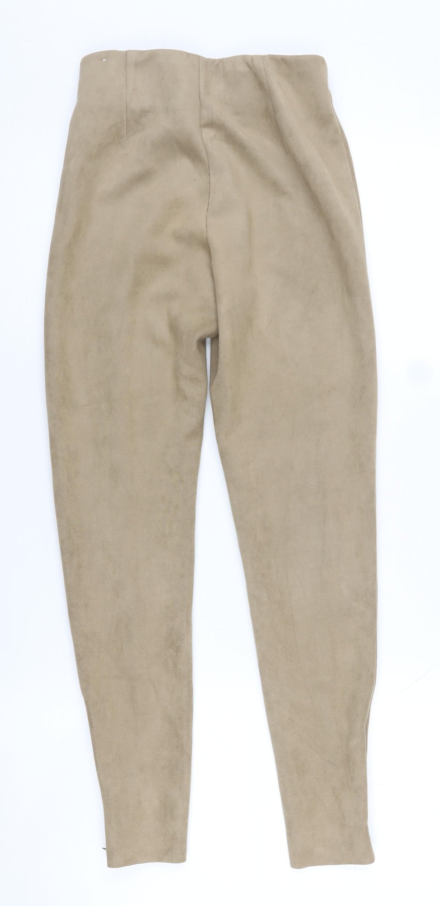 Zara Women's Beige Slim Fit Trousers XS