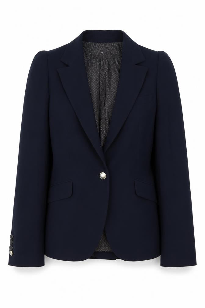 Zara Women's Blue XS Blazer Business Tailored Work Jacket