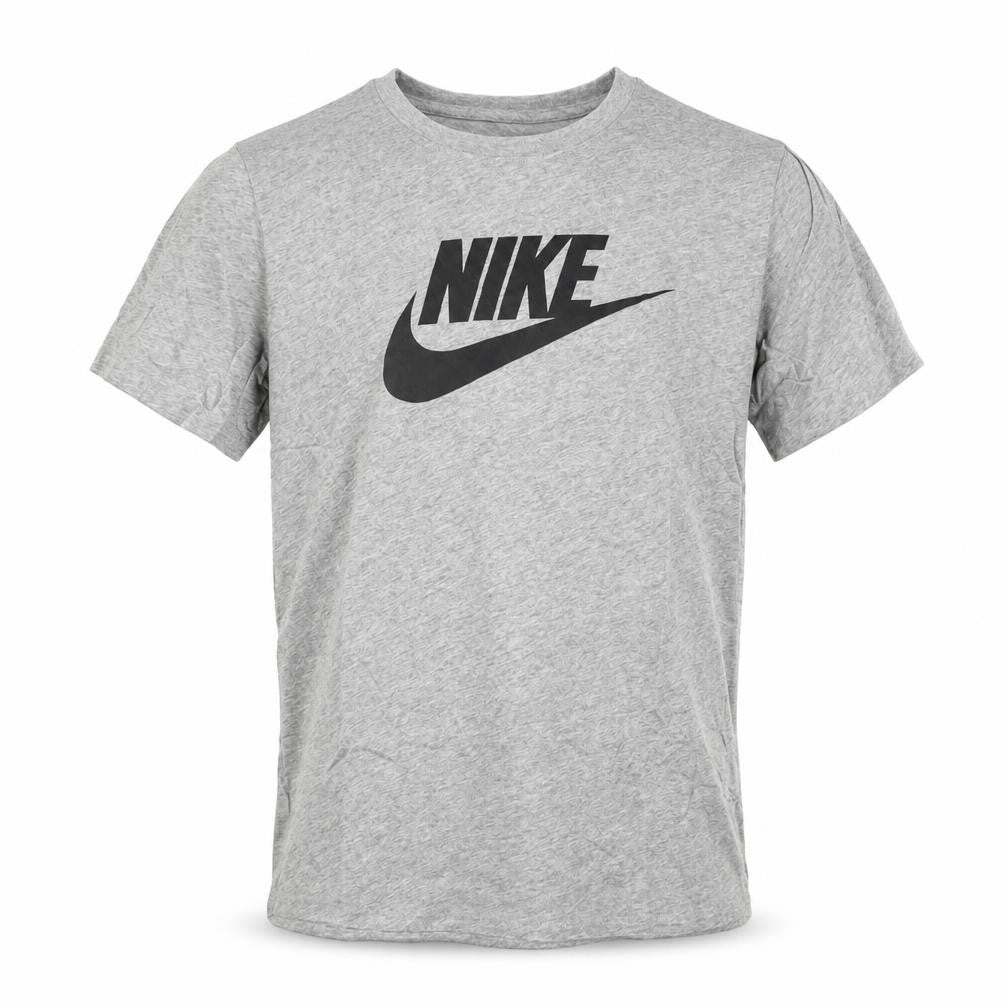 Nike Men's Grey Cotton T-Shirt M Lightweight Logo Tee