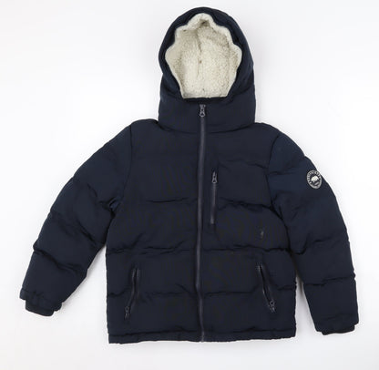 Additional front view of SoulCal Navy Blue boys’ puffer jacket 7 years