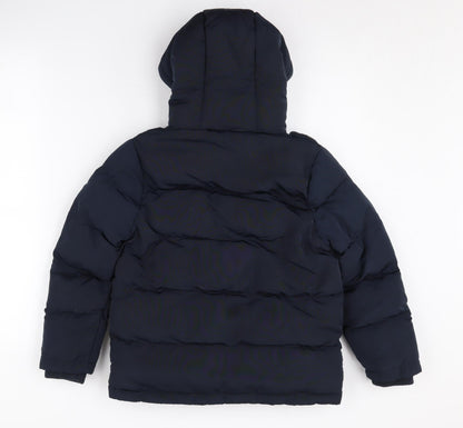 Back view of SoulCal Navy Blue boys’ puffer jacket 7 years