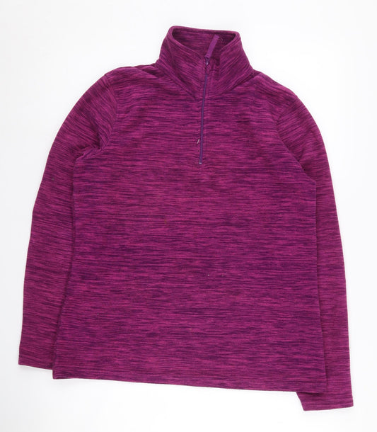 Mountain Warehouse Women's Purple 1/2 Zip Sweatshirt Size 12