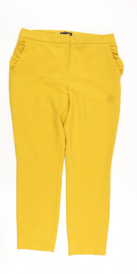 Hilary Radley Women's Yellow Trousers Size 12