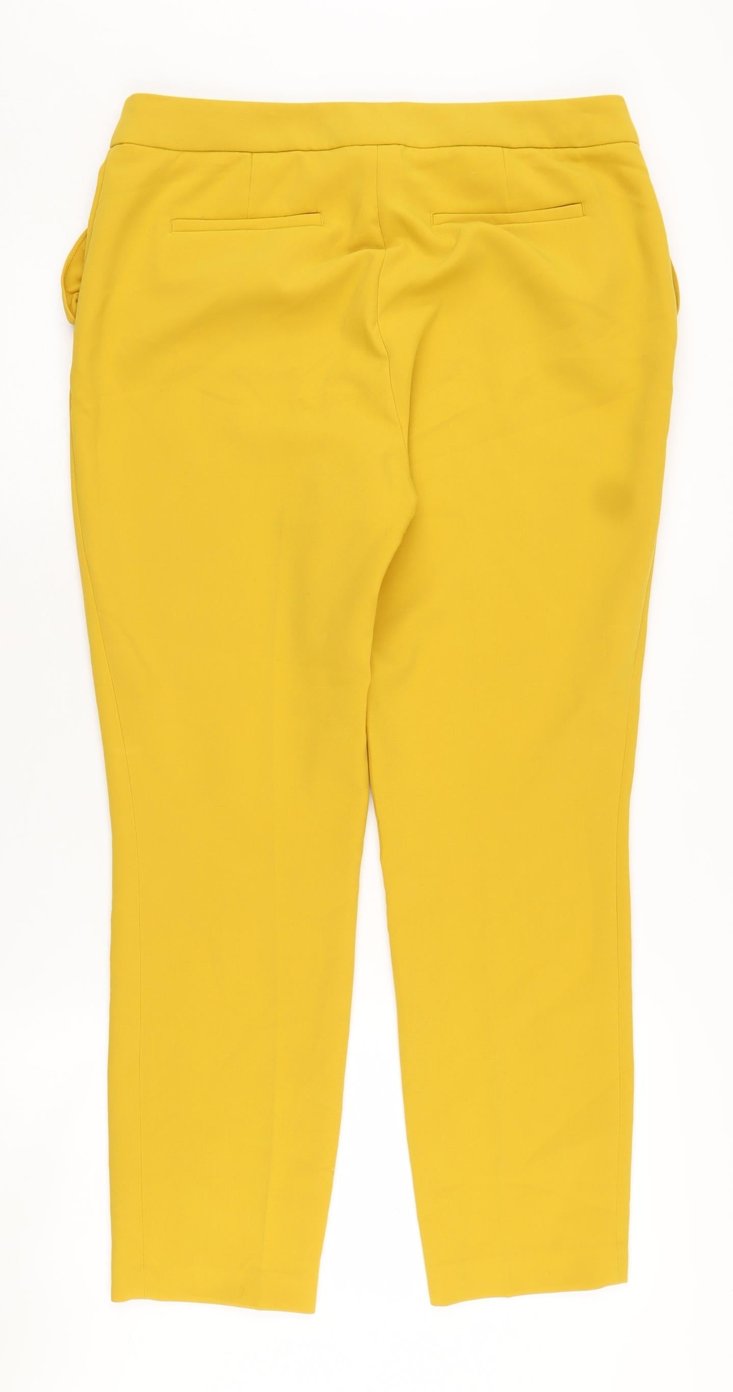 Hilary Radley Women's Yellow Trousers Size 12