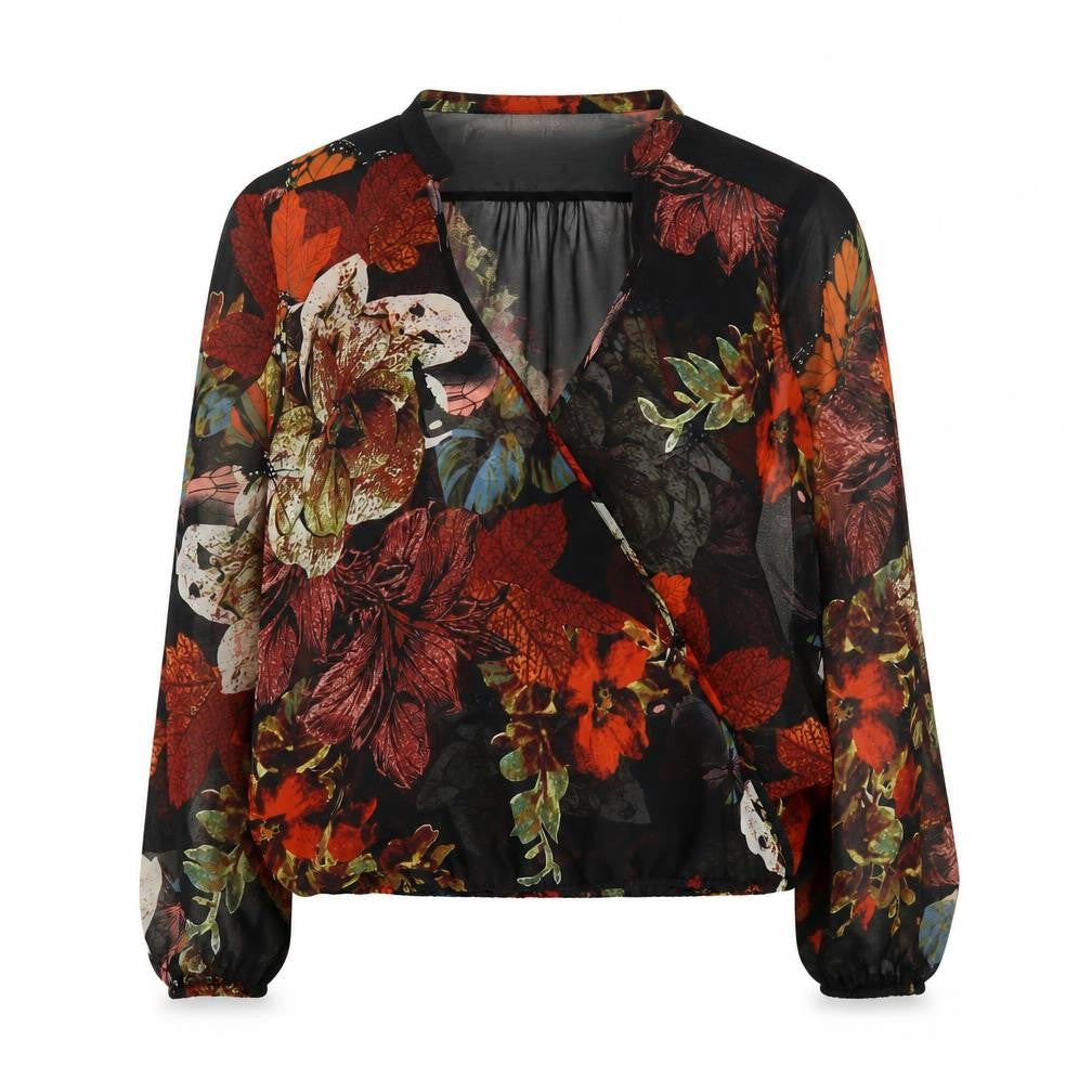 Wallis Women's Floral Multicoloured Wrap Blouse S