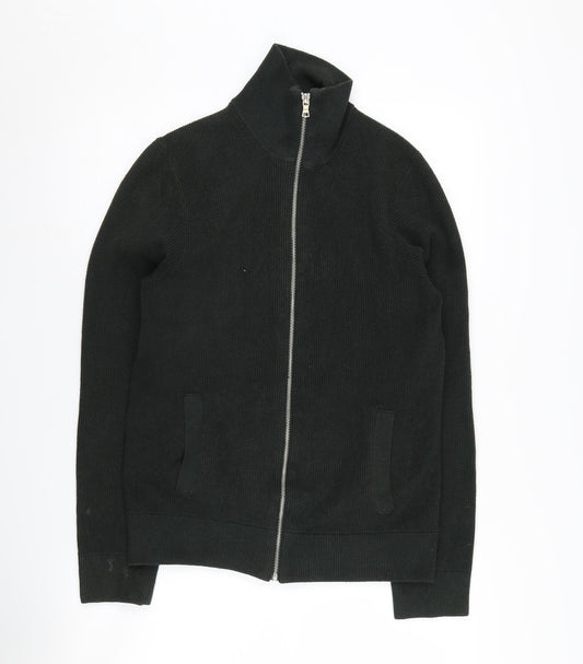 Marks and Spencer Men's Black Zip Jacket, Size S