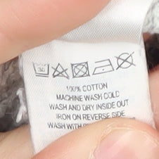 Brand and care label for French Connection Women's Grey Embroidered Medium Sweatshirt