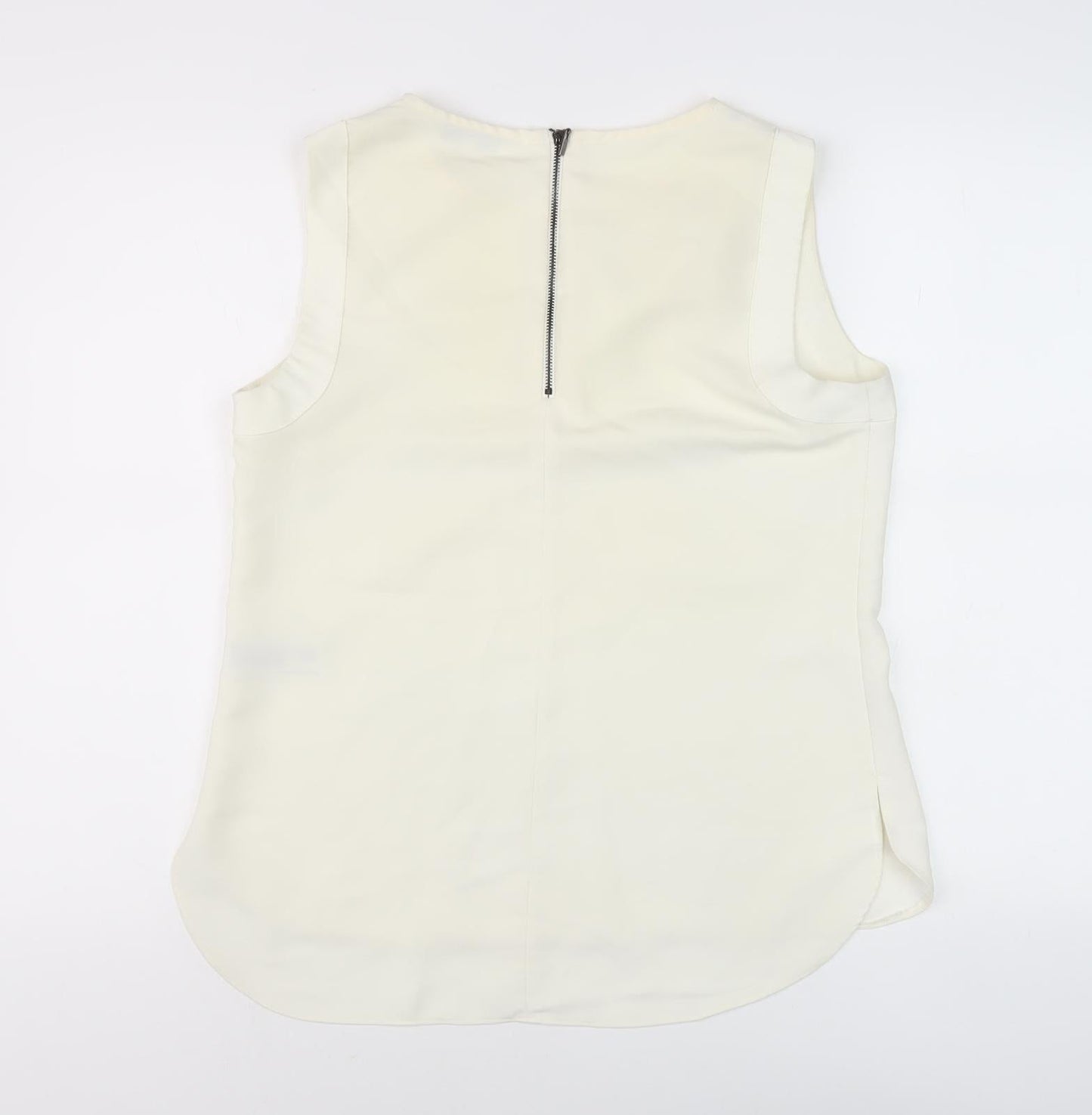 Debenhams Women's Ivory Sleeveless Blouse Size 12