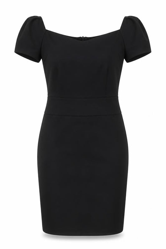Forever 21 Women's Black Off-Shoulder Pencil Dress, Size 12
