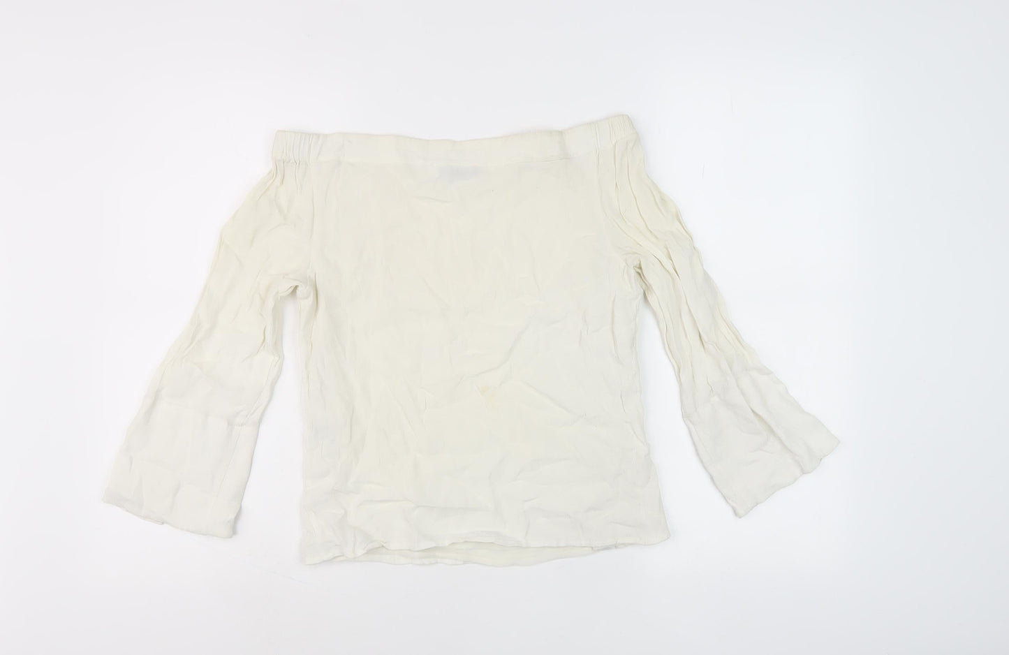 Mint Velvet Women's Ivory Off Shoulder Blouse Size 6