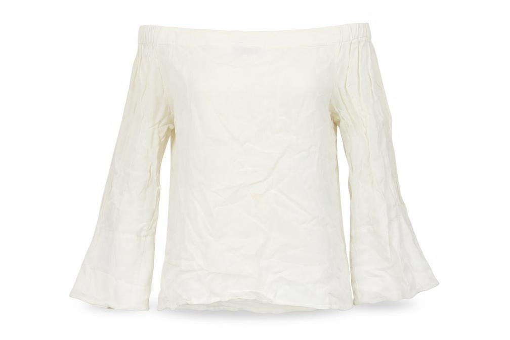 Mint Velvet Women's Ivory Off Shoulder Blouse Size 6