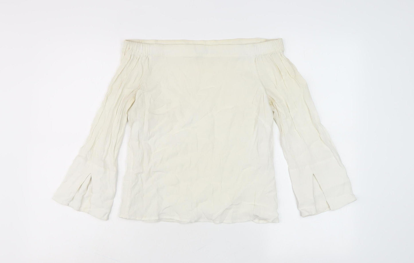 Mint Velvet Women's Ivory Off Shoulder Blouse Size 6